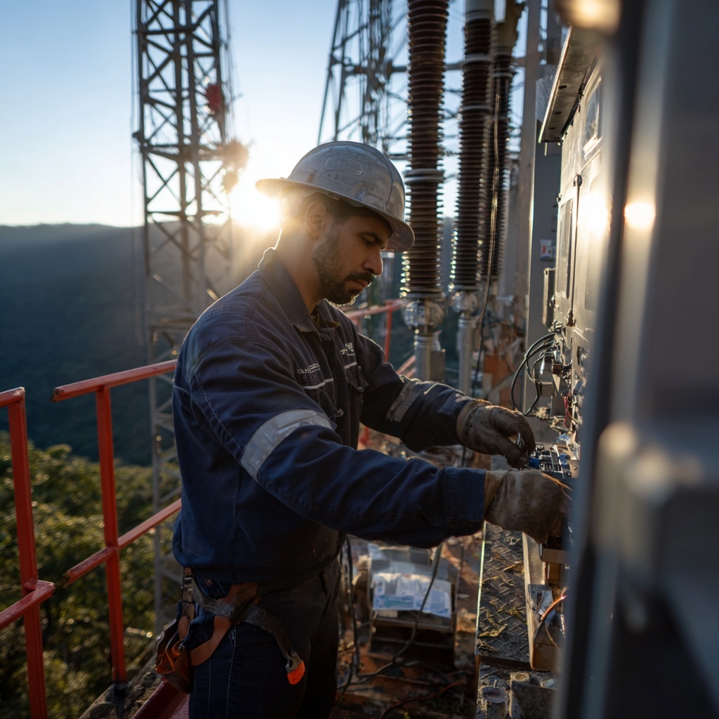 Confecção de emendas em cabos de potência